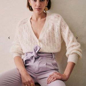 Sezane Austin Trousers in Lilac